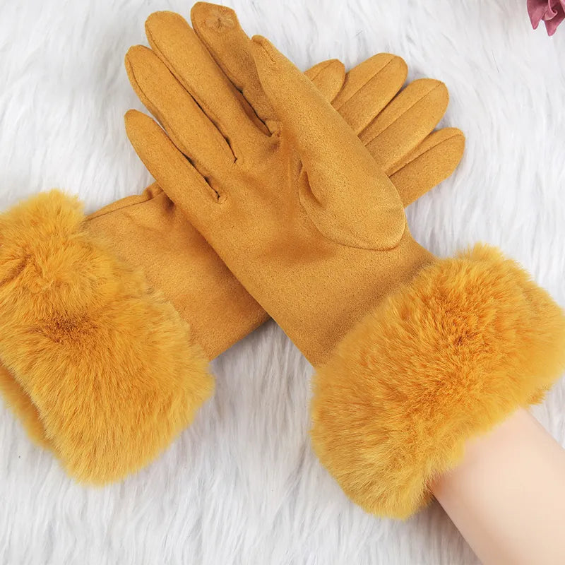 Women's Touchscreen Winter Gloves - Soft Cuffs & Smooth Finish