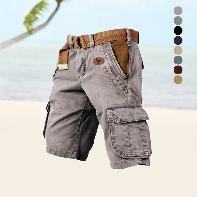 Herren Cargo-Shorts - Mehrere Taschen mit Gürtel