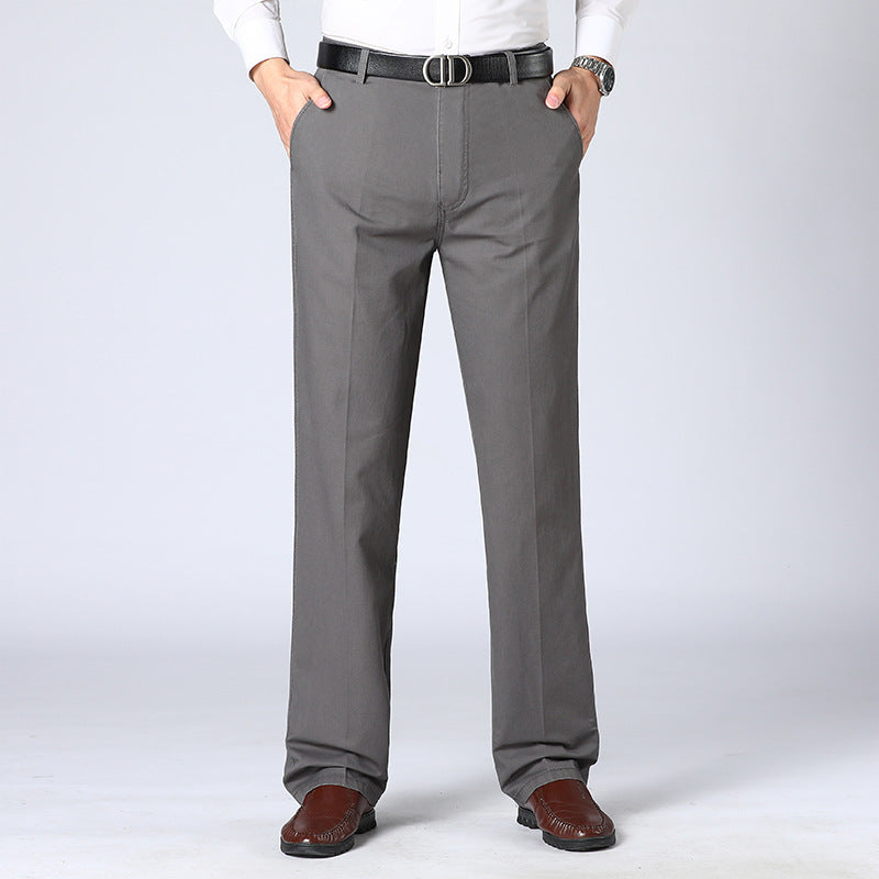 Men's Pleated Work Pants - Relaxed Fit