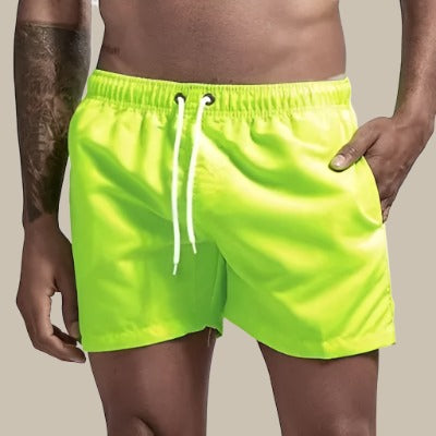 Men's Swim Shorts - Quick-Dry with Elastic Waistband