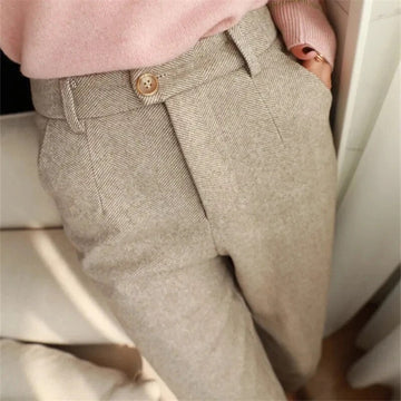 Damen Gekürzte Arbeitshose - Hochtaillierte Knöchelhose