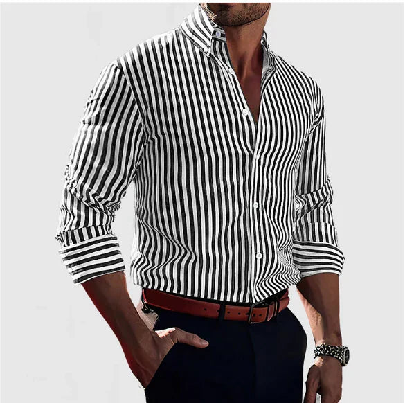 Camicia a righe elegante da uomo