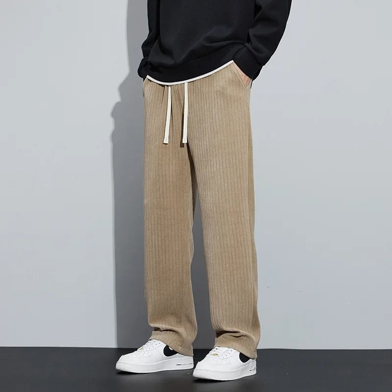 Men's Straight Fit Joggers - Cord & Casual Style