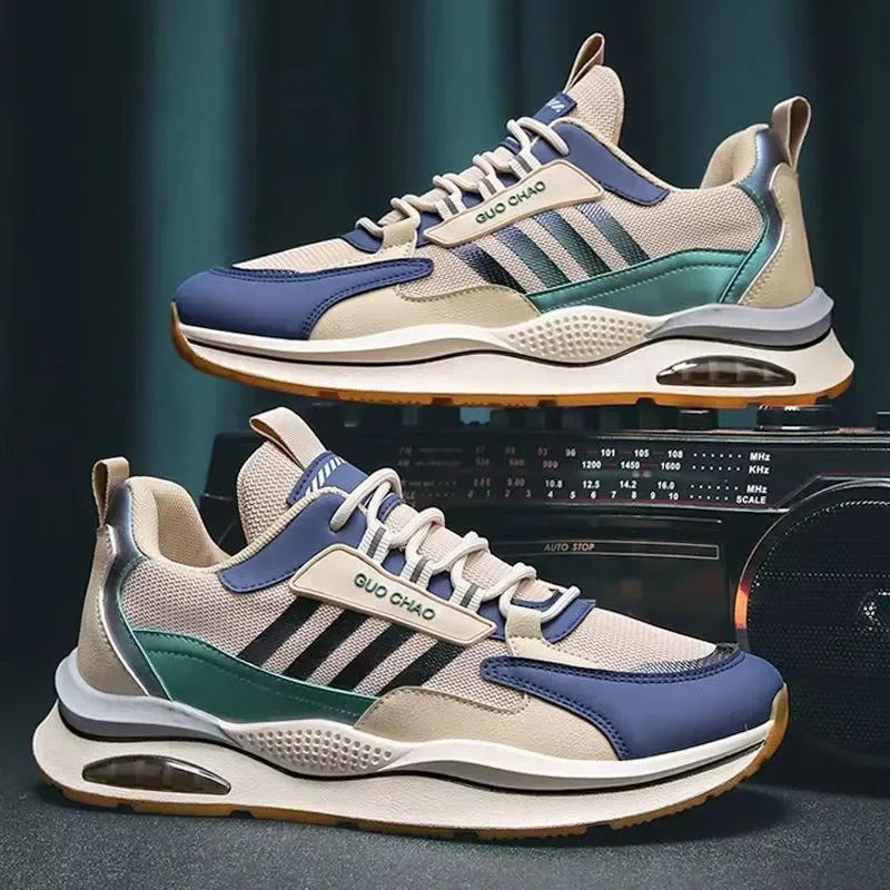 Herren Lauf-Sneaker – Mit Air-Dämpfung und Farblich Abgesetzten Panels
