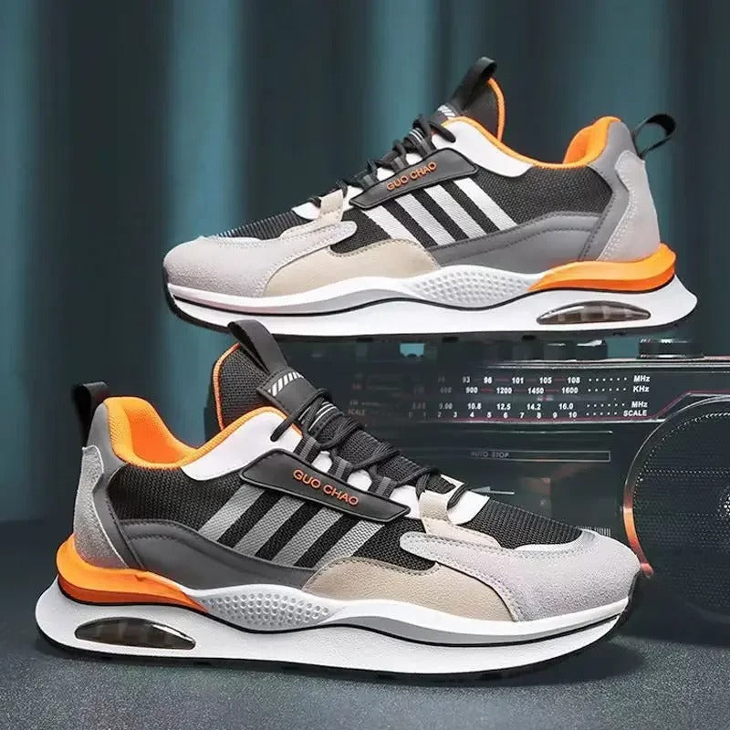 Herren Lauf-Sneaker – Mit Air-Dämpfung und Farblich Abgesetzten Panels