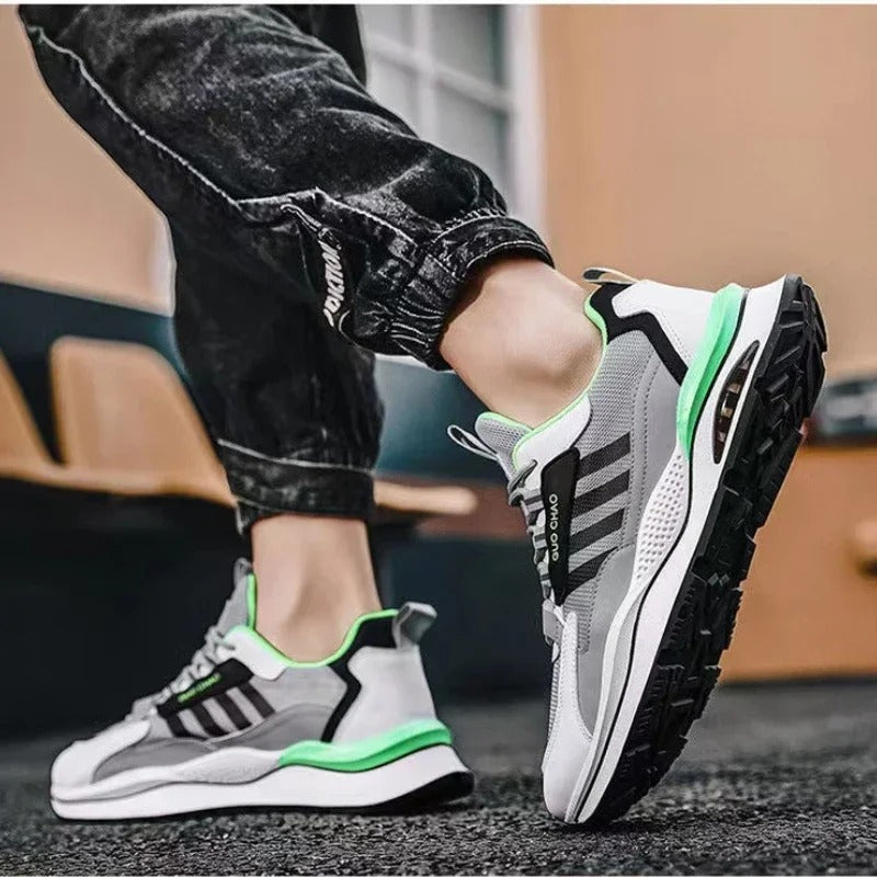 Herren Lauf-Sneaker – Mit Air-Dämpfung und Farblich Abgesetzten Panels