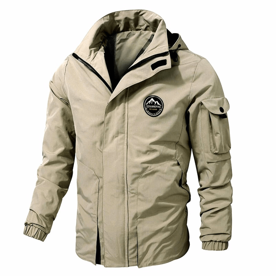 Men's Winter Windbreaker Jacket - Insulated & Multiple Pockets