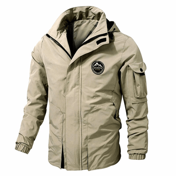 Men's Winter Windbreaker Jacket - Insulated & Multiple Pockets