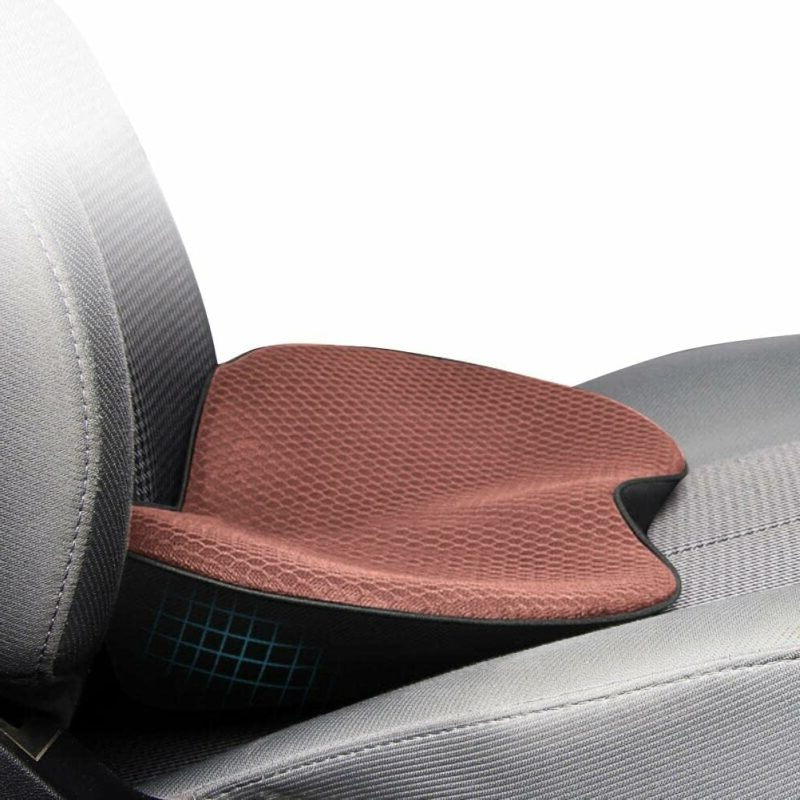 Breathable Car Seat Cushion - Height Boost & Back Support