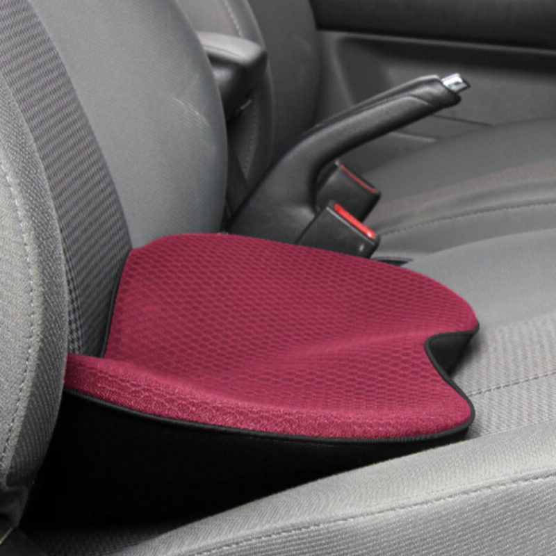 Breathable Car Seat Cushion - Height Boost & Back Support