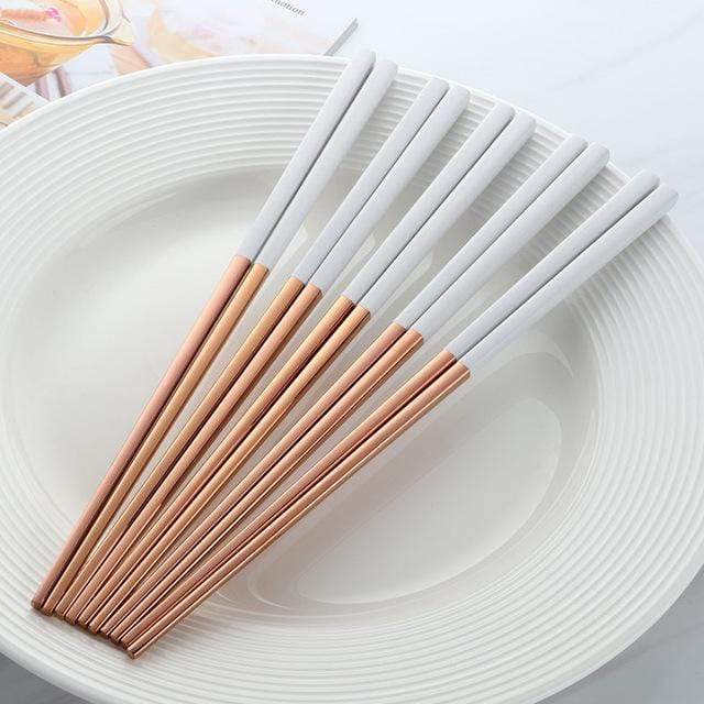 Chopsticks Set – Two-Tone Metal