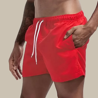 Men's Swim Shorts - Quick-Dry with Elastic Waistband
