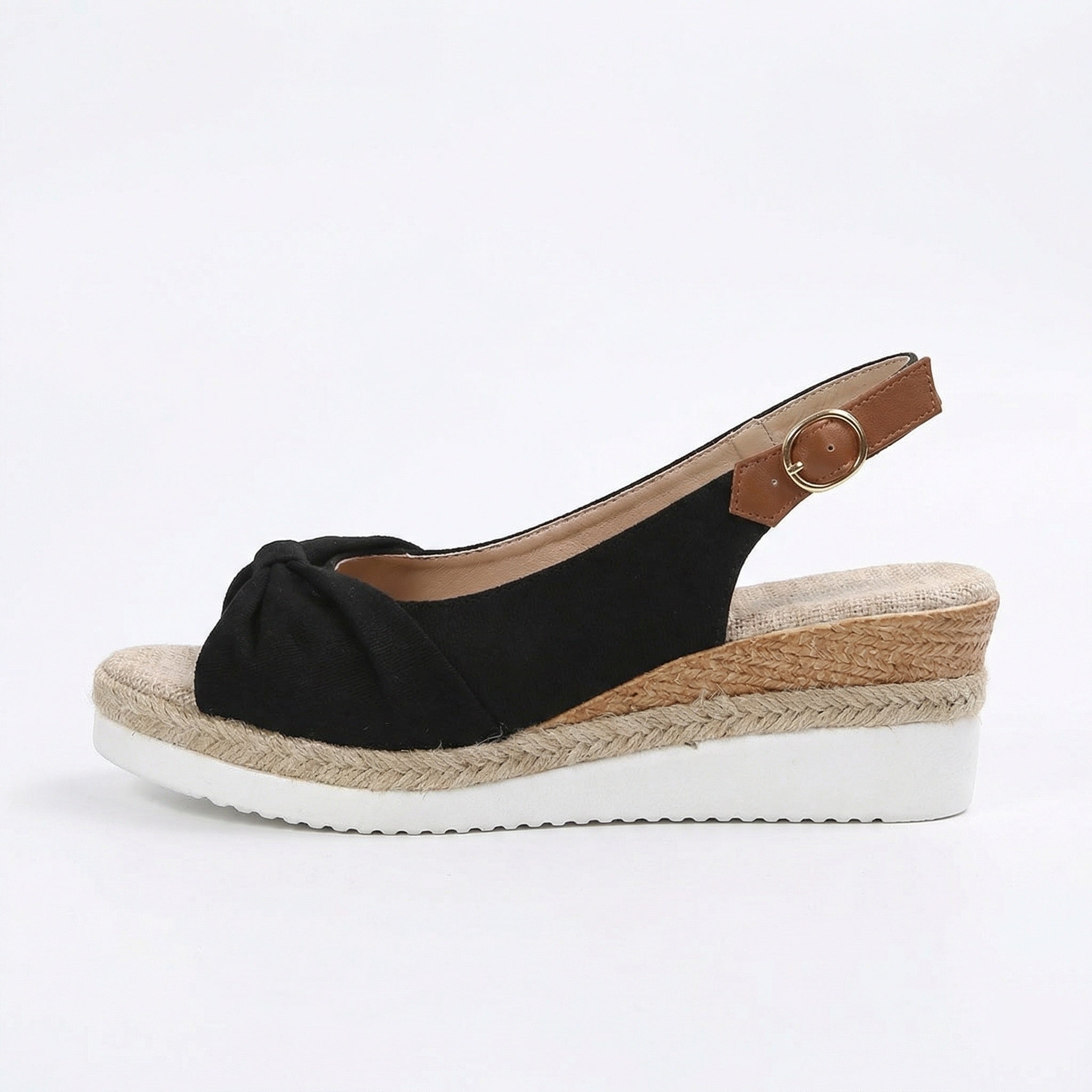 Sleehak Sandalen voor Dames - Voetboogondersteuning met Verstelbare Riem