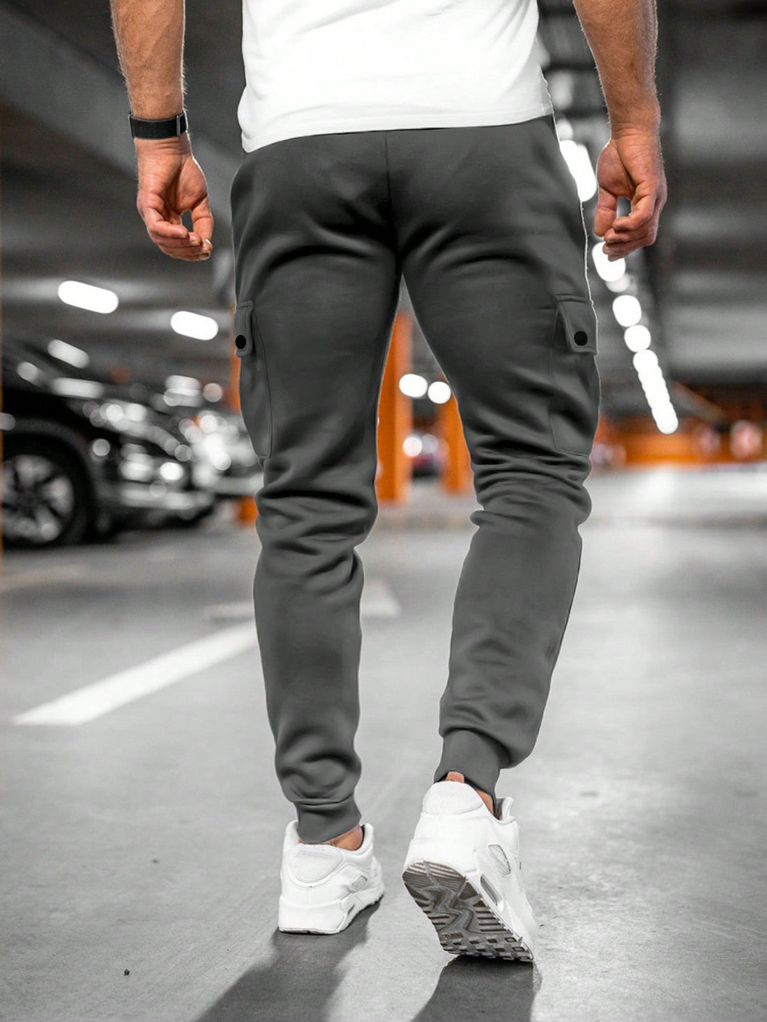 Herren Slim Fit Cargo-Jogger - Schmal Zulaufend & Kordelzug